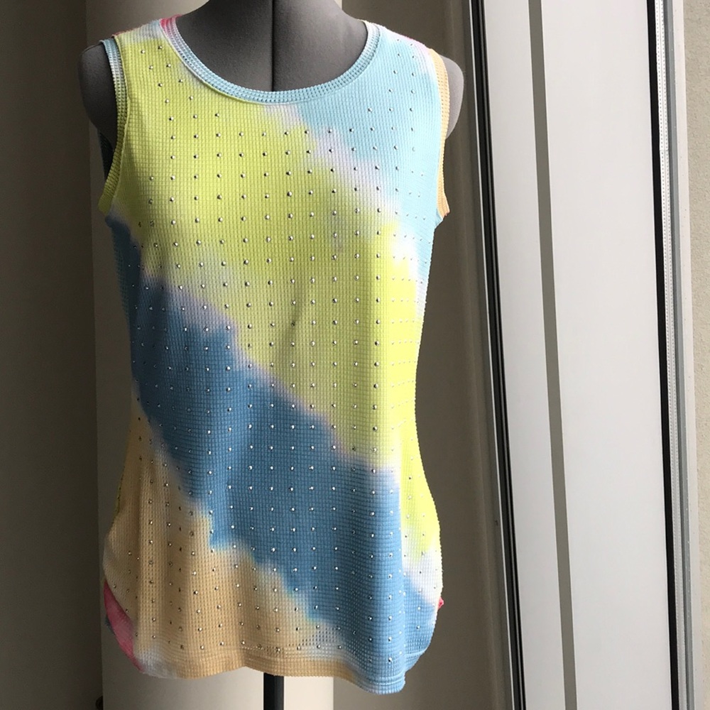 Sleeveless Tank with Sequins